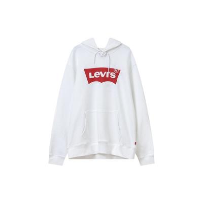 Levis Trui met Capuchon en Letterprint Heren sweatshirts Wit A4958-0001