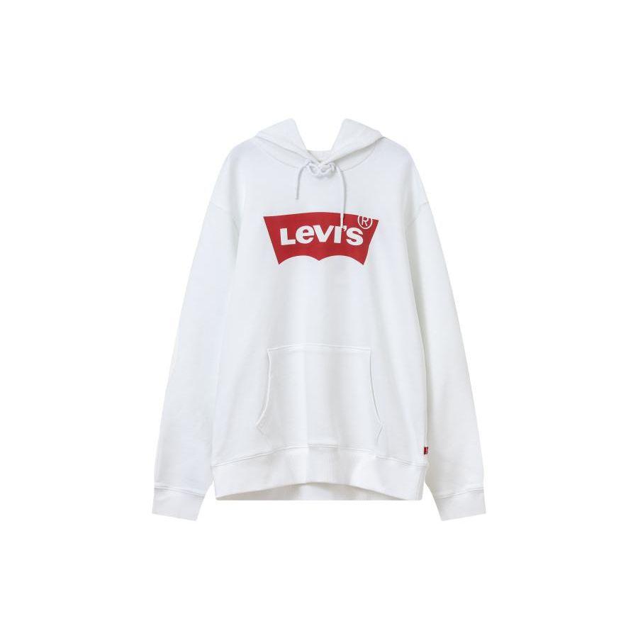 

Толстовка пуловер с капюшоном и принтом букв Levis Мужские толстовки Белый A4958-0001 S