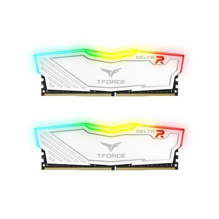 Team Group Delta RGB DDR4 3200 PC4-25600 16GB 2x8GB CL16 Blanco