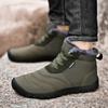 Zimní zateplené sněhule pro muže Plyšové vysoké kotníkové boty Protiskluzové Outdoor Turistika Sportovní obuv Velká velikost Keep Warm Bavlněné sněhové tenisky