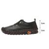 35-45,Soft-soled Shoes Women's Large Size Hand-stitched Lace-up Outside Casual Shoes, Ladies Imitation Leather Shoes