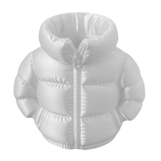 Pencil Case Down Jacket-Shaped Large Capacity Storage Organizer for Makeup Brushes And Stationery