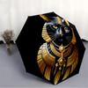 1pc Cat Pharaoh Automatic Open/close Umbrella, 8-Rib Sturdy Structure, Auto Folding/Opening, Portable Travel Umbrella for Women,083