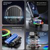 Induction Bluetooth Speaker With Phone Stand 6 In 1 Phone Holder 360° Stand Base 3000Mah Power Bank