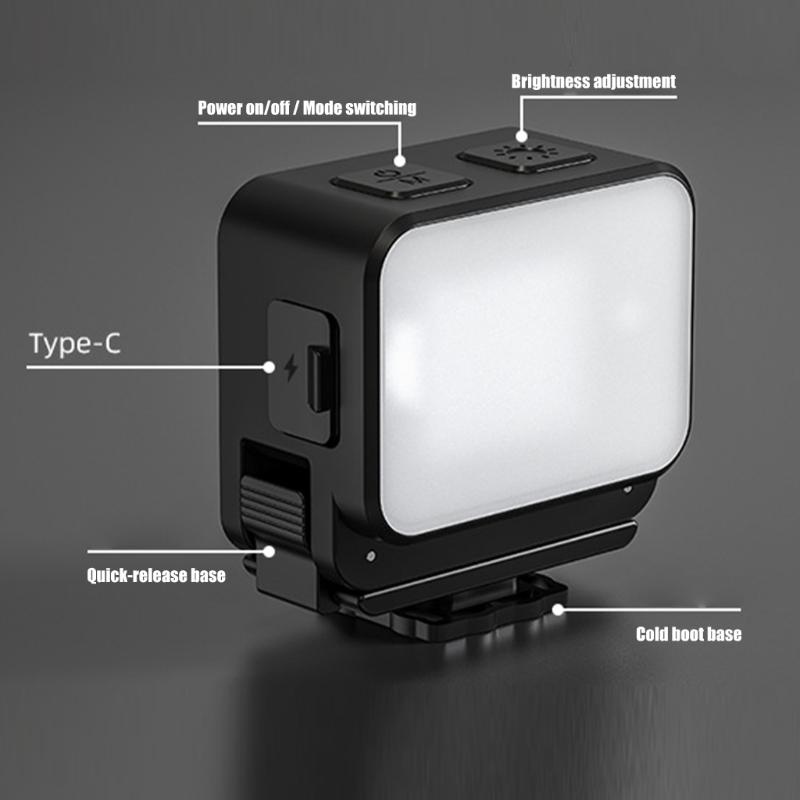 Magnetic Clip On LED Light Featuring Adjustable Brightness Levels Long Battery & Water Resistance for ACTION6