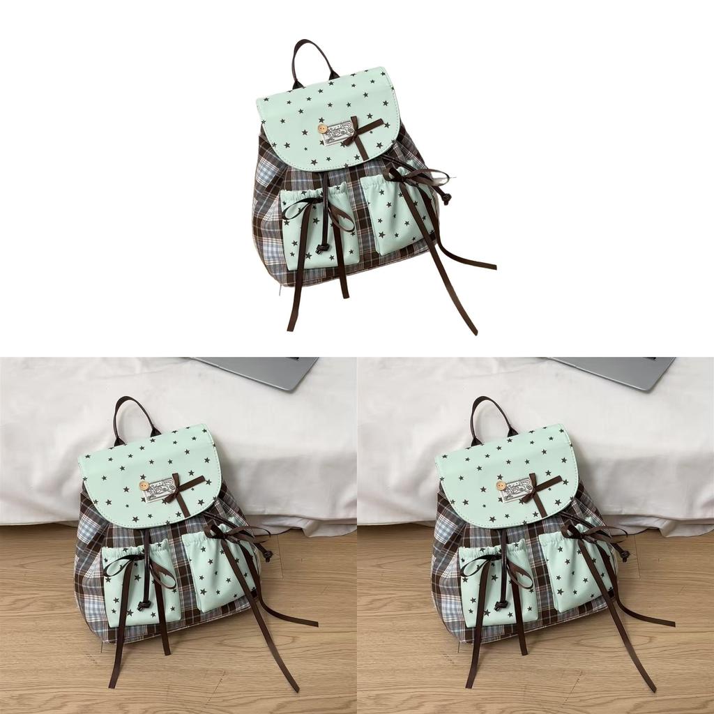 Kids Backpack With Star Pattern And Breathable Nylon For School And Travel