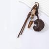Yogodlns 1PC Braided Rope Bag Pendant Cute Pendant Cute Croissant Ins Bag Pendant Fashion Hanging Charm