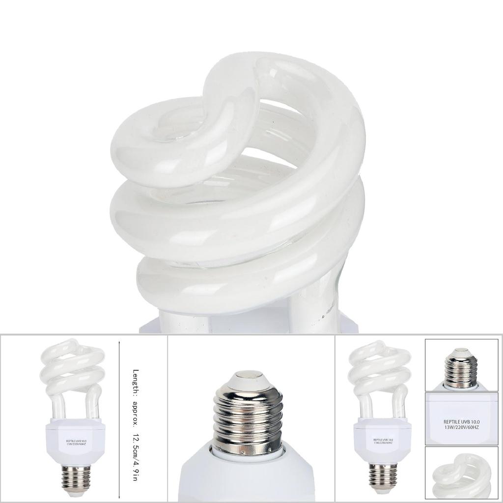 13W 220V Reptile UVB Energy Saving Lamps Tortoise Snake Lizard Light Bulb