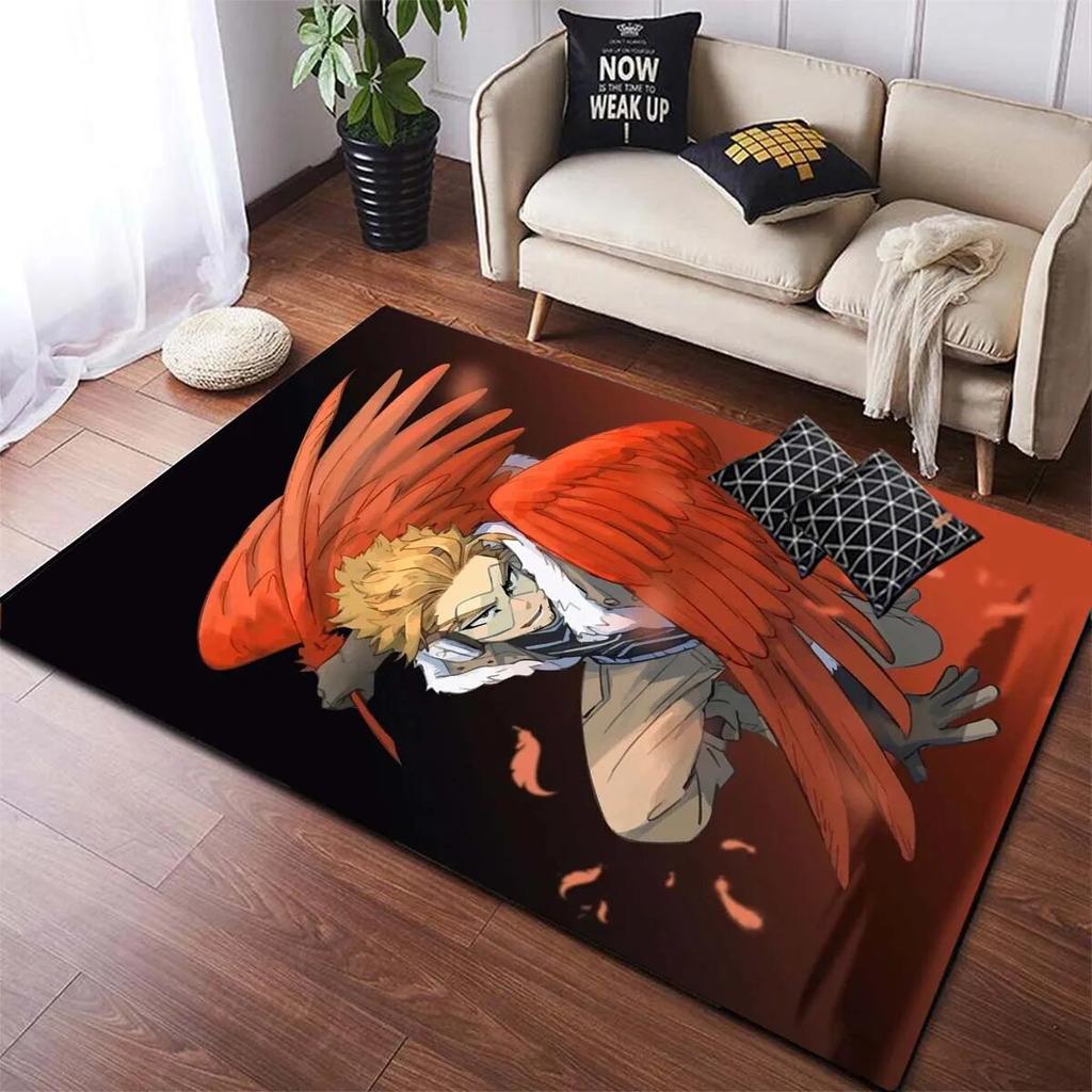 Japanese Anime Cartoon My Hero Academia Large Area Rug for Living Room Bedroom Dorm Floor Mats Doormats
