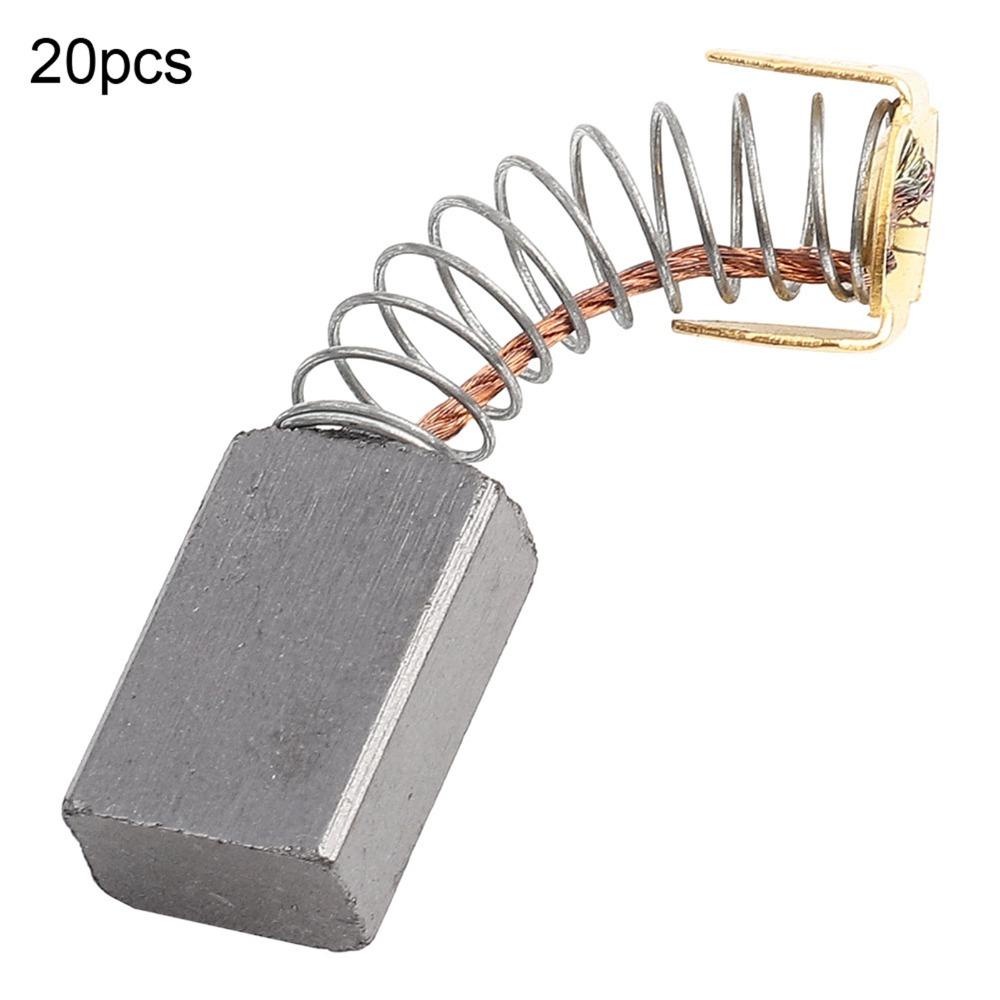 20pcs 6x10x17mm Size Motor Carbon Brush High Conductivity Electric Motor Brush For Electric Motors