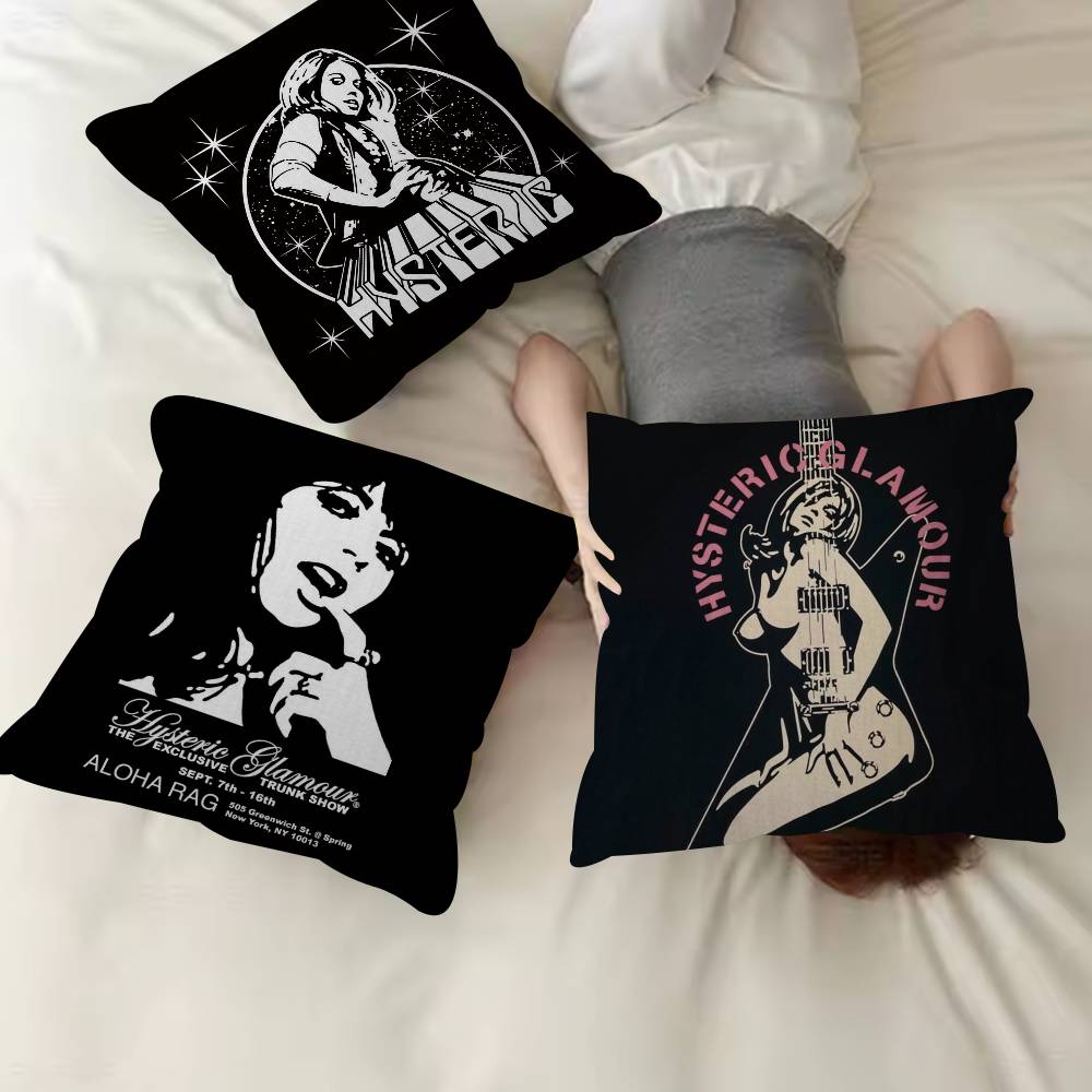H-HystericS G-Glamour Decorative Room Aesthetics Pillow Case Home Decor Bedroom Sofa Bed Couch Pillow Cover 45x45