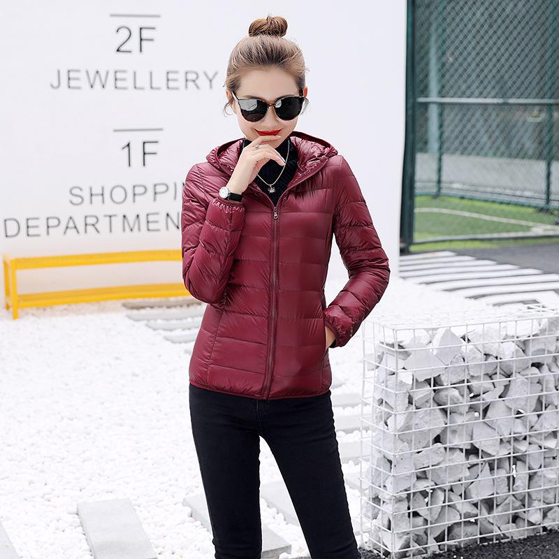 

Off-Season Lightweight Reversible Women s Plus Size Down Jacket, Portable Winter Coat for Larger Figures. 2XL
