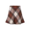 Women's High Waist Plaid Wool Blend Mini Skirt A-Line Casual Fall Winter Vintage Flowy Soft Skirt Outfits Women's Above Knee Length Work Short Skirts