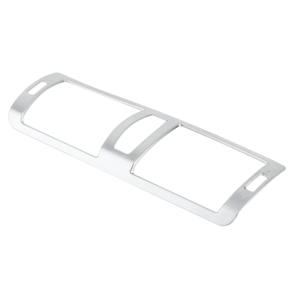 Center Control Air Conditioning Vent TrimFrame Fit for 1 Series E81 Hatchback 2007‑2011Chromeplate