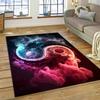 Yin og Yang 3D Naturaliser Kinesisk Tai Chi Teppe for Hjem Stue Soverom Sofa Dørmatte Dekor, Lekeområde for Barn Sklisikker Matte