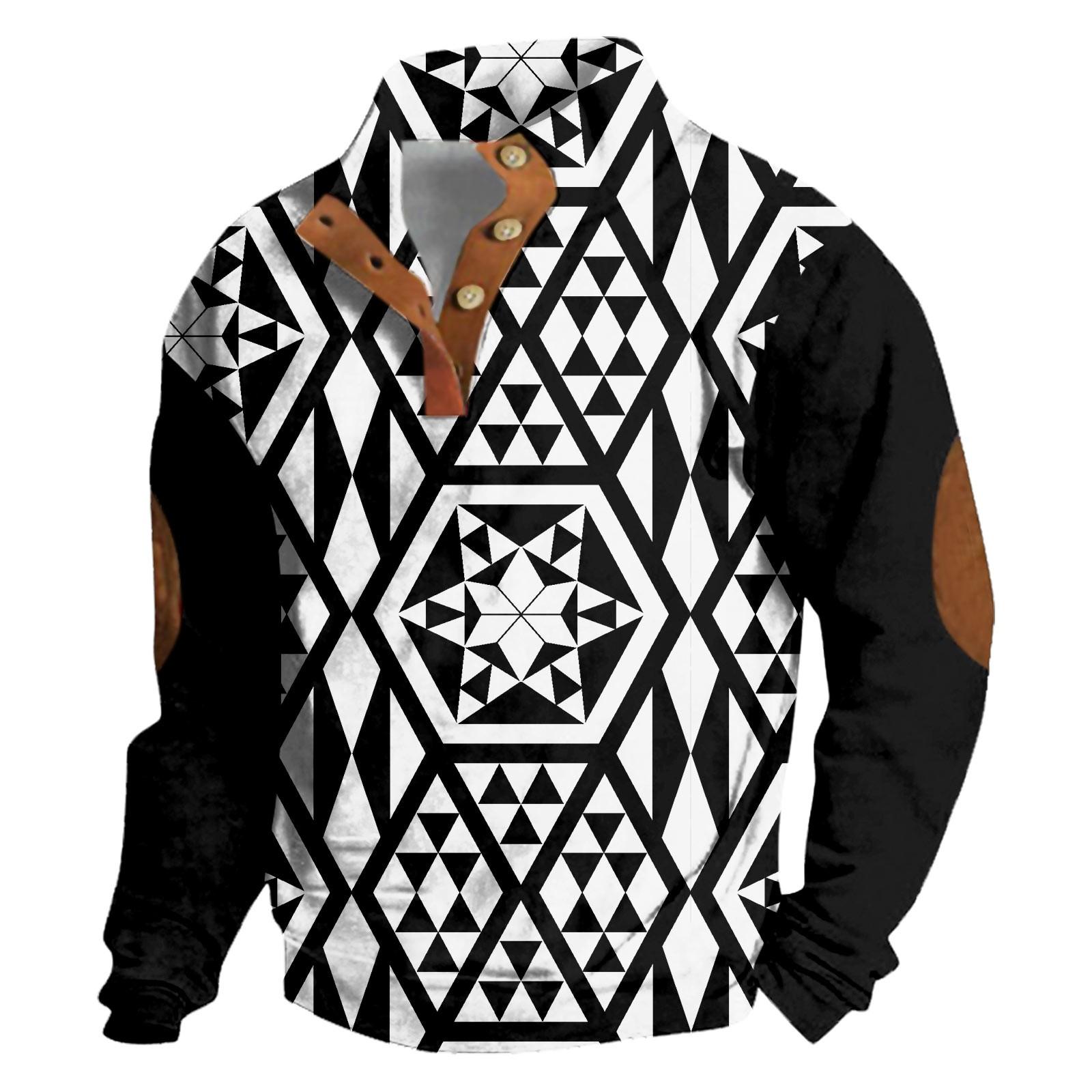 Весенне-осенняя мужская толстовка с воротником-стойкой на открытом воздухе — фото 7