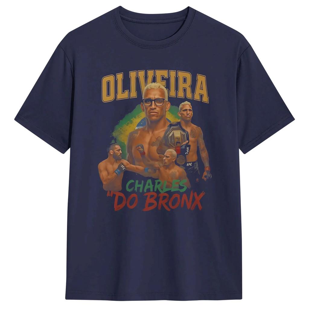 Men Charles Oliveira Fighter T Shirt  100 Cotton Tops Awesome Short Sleeve Round Neck Tees 4XL 5XL 6XL TShirt