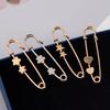 Vintage Waist Clip Pin for Women Trendy Jeans Brooch Buckles Safety Pins Jewelry Simple Waist Tighting Suit Clothing Lady Fixed