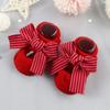 2Pcs/Set Newborn Baby Girl Socks Headband Cute Heart Striped Baby Headband Bow Infant Baby Socks Christmas Baby Shower Gift