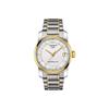 Tissot Otomatik Mekanik Mekanizma Su Geçirmez Kadın Saati 32mm Beyaz Kadran Titanyum Saat Kasası T087.207.55.117.00