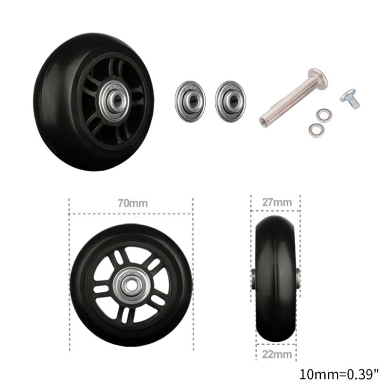 Mute Luggage Suitcase Replacement Wheels Wear-Resistant Suitcase Wheels Luggage Suitcase Wheels Suitcase Spinner Wheels