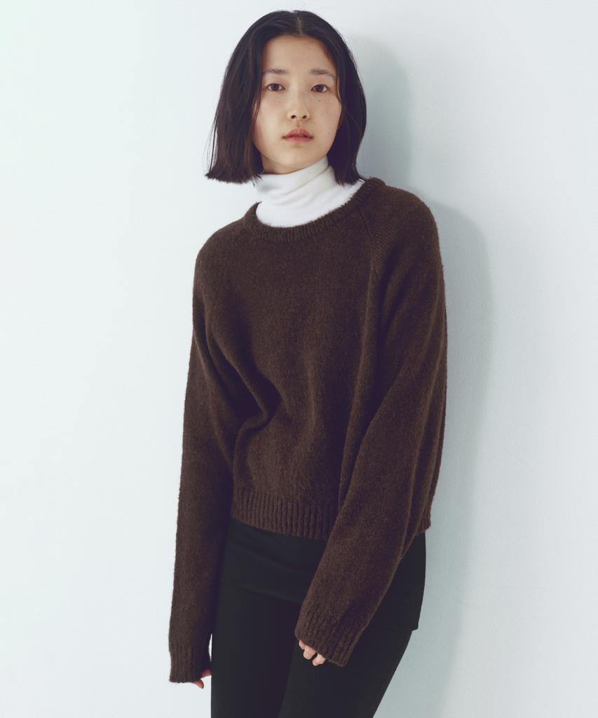 CITTA Essential Alpaca Wool Round Knit_Ctk251(Brown)