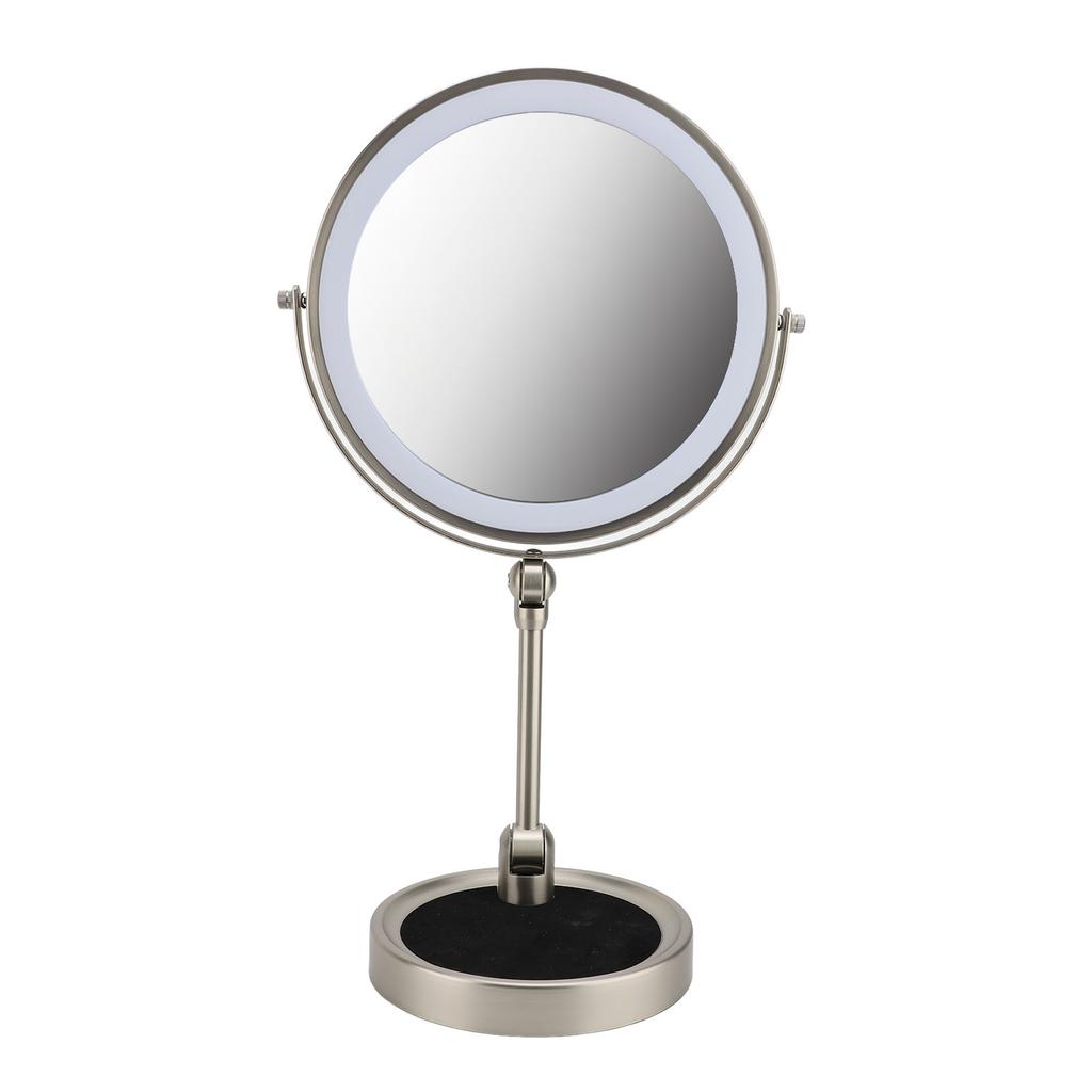 9inch Folding Makeup Mirror Portable Magnifying Makeup Mirror Double Sided LED Light Makeup Mirror For Travel