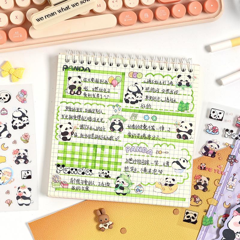 1 Set Cute Korean Cartoon Cute Hand Account Graffiti Stickers for Bicycle Hand Account Pencil Case Decals