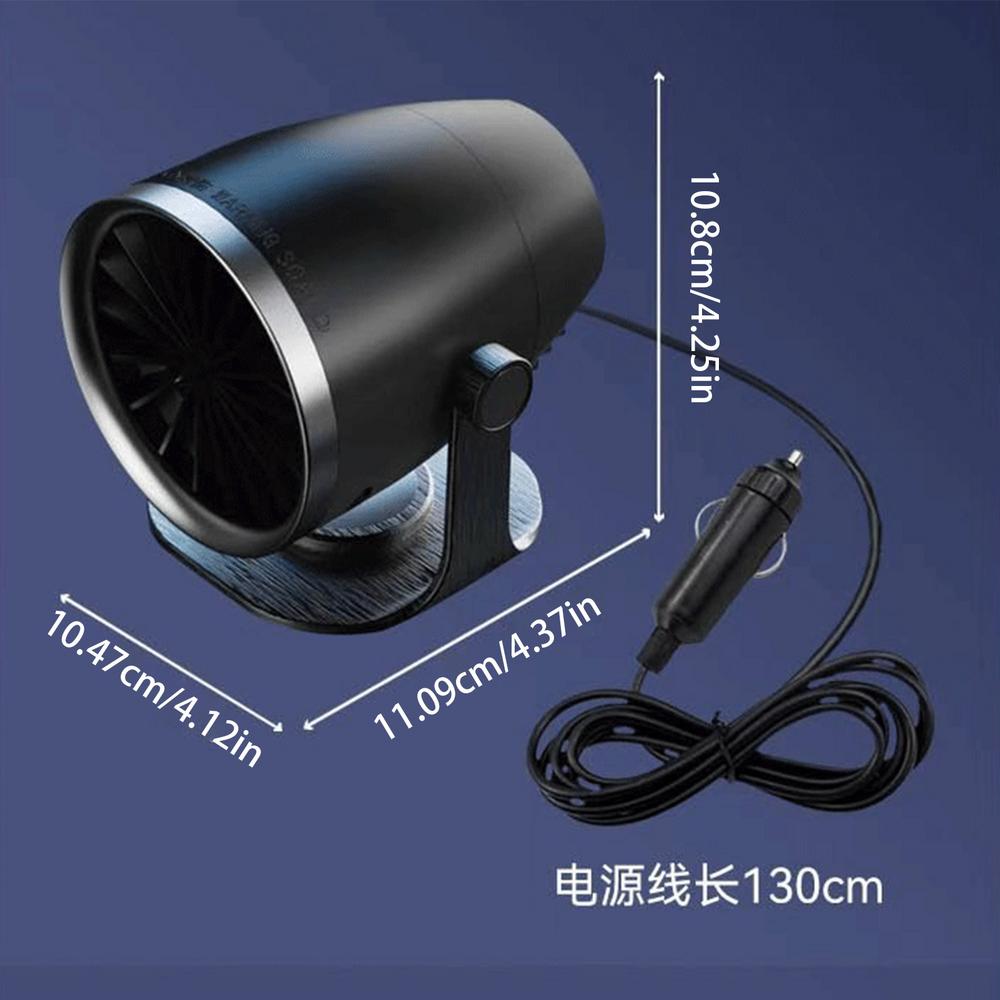 

Space Heater Heating Cooling Warmer Auto Air Heater Window Defroster For Truck Vehicle Sedan Pickup Scooter SUV RV Golf Cart чорний