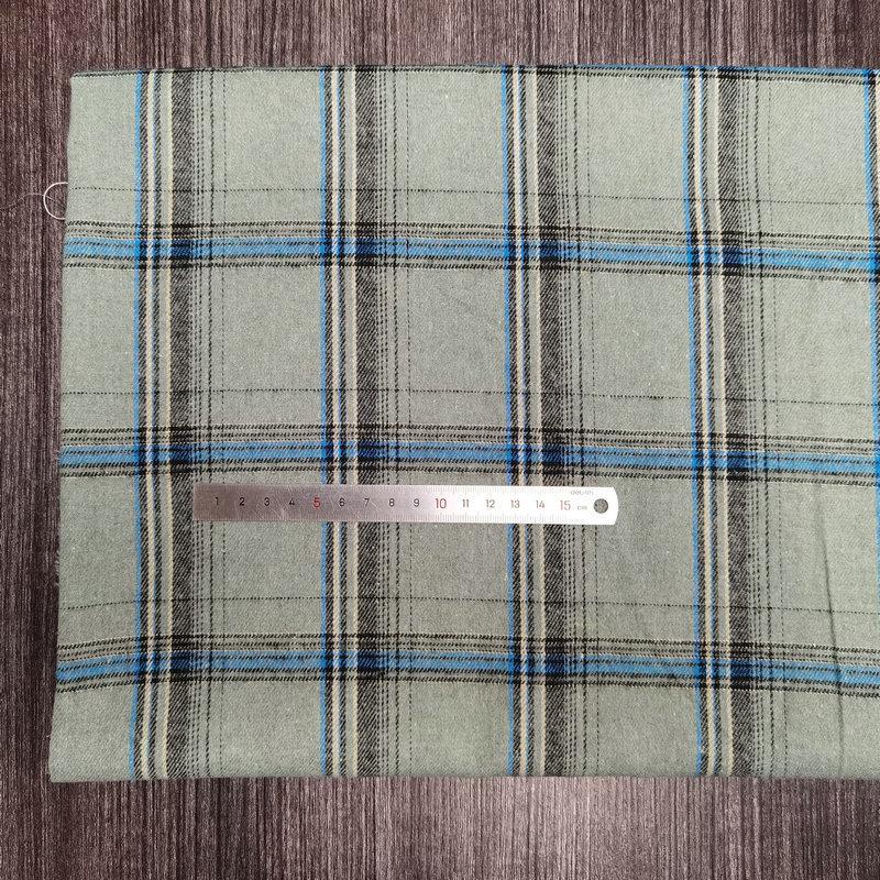 Nueva llegada: Tejido de Algodón Cepillado a Cuadros para Ropa Infantil y de Mujer - Tejido de Franela Jacquard Teñido en Hilo de Poliéster-Algodón.