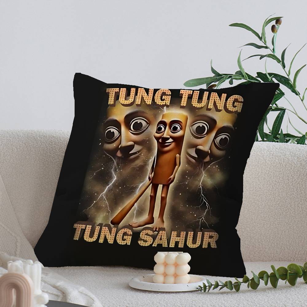 I-ITALIANS B-Brainrot Creative Animal Maple Design Cushion Cover Happy Autumn Harvest Decor Holiday Decorati Pillow Cover