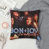 Rockbandet Bon Jovi Forever Fyrkantigt Kuddfodral Kudde Kuddöverdrag Dragkedja Dekorativ Komfort Pläd för Hemmet Bilen