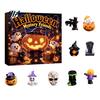 Halloween Countdown Calendar Advent with 9 Mini Resin Figures, Day Spooky Home Table Decor To Calendar, Surprise Collectible Ornaments for Adults Boys