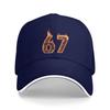 67 Flame Number Six Seven Meme Funny Fire Baseball Cap Female Male Custom Logo Hip Hop Hats Summer Y2k Adjustable Baseball Caps
