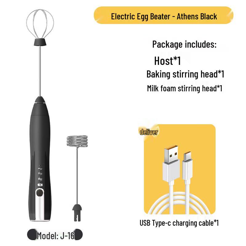 Electric Handheld Egg Beater and Milk Frother