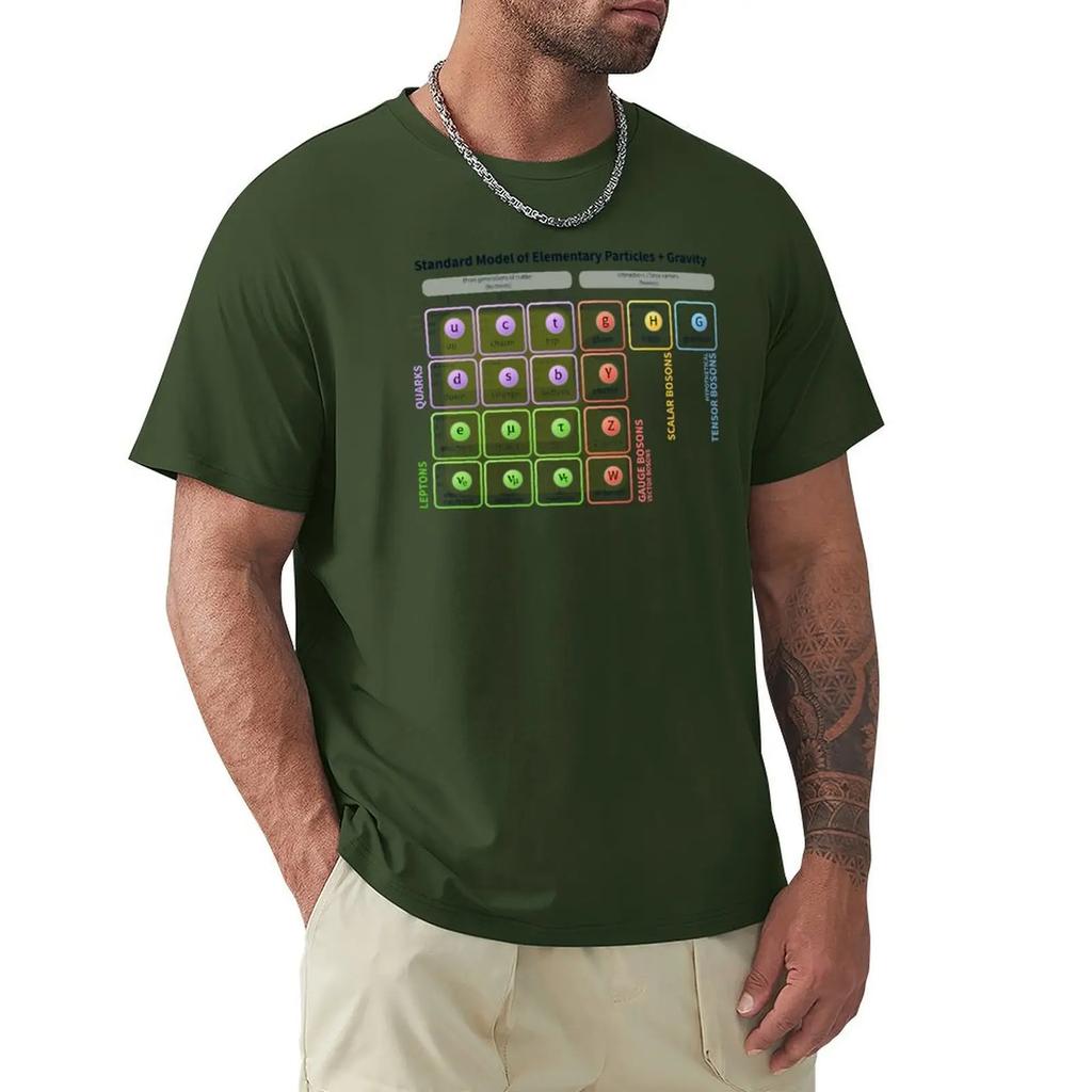 The Standard Model of Particle Physics TShirt Basketball Graphic Tees Hippie Clothes Heavy Weight T Shirts for Unisex
