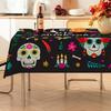 JIT + 1pc polyester tablecloth, Halloween tablecloth, Mexican traditional tablecloth, skull tableclothzyc