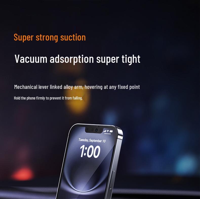 Magnetic Car Phone Holder with Vacuum Suction Cup Mount