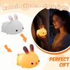 Cute Bunny Night Light – -sensitive Silicone Rechargeable Light With Soft Tones, Suitable For Home, Bedroom, And Bathroom.