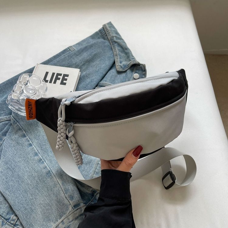 Мужские сумки через плечо Простые сумки через плечо в стиле Ins для женщин Цветные сумки для студентов велосипедистов нагрудные сумки Универсальные поясные сумки 1486₽