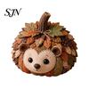 Halloween Felt Sewing Materials Animal Pumpkin Patchwork Kit, DIY Fox Cat Owl Stuffed Making Kit Cute Craft for Adults, Home Fall Decoration