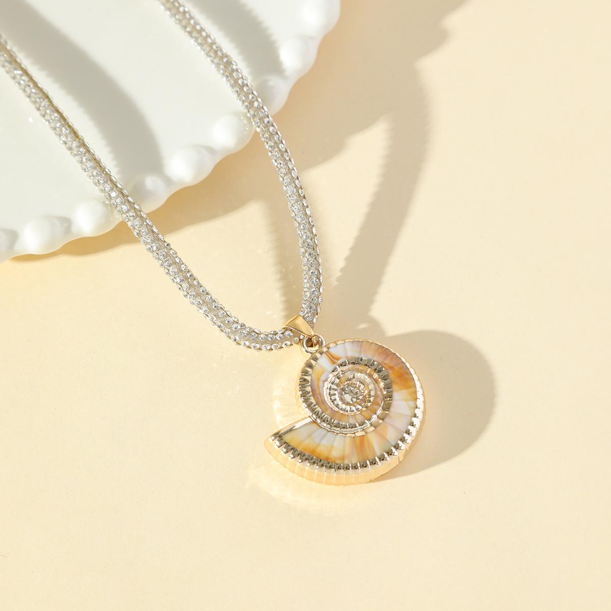 Подвеска-ожерелье «Супер Бессмертная Раковина [Слушай Звук Моря]», Легкая Роскошь, Высококачественная Ракушечная Цепочка на Ключицу