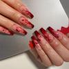 Halloween Blood-stained Long Water Pipe Nails For Hot Girls Wearable Nails 24 Pieces Wearable High-end Manicure