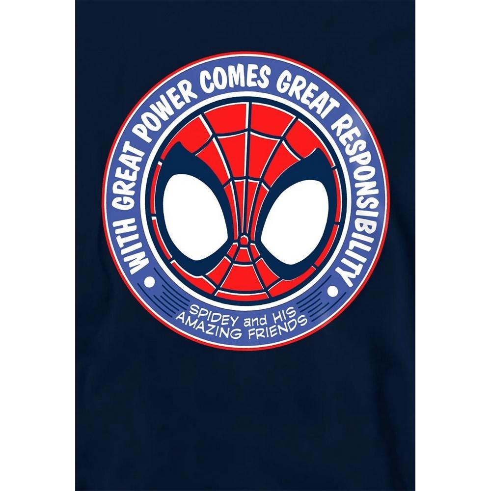 Spidey And His Amazing Friends Childrens/Kids Great Responsibility Badge Pull Over Hoodie
