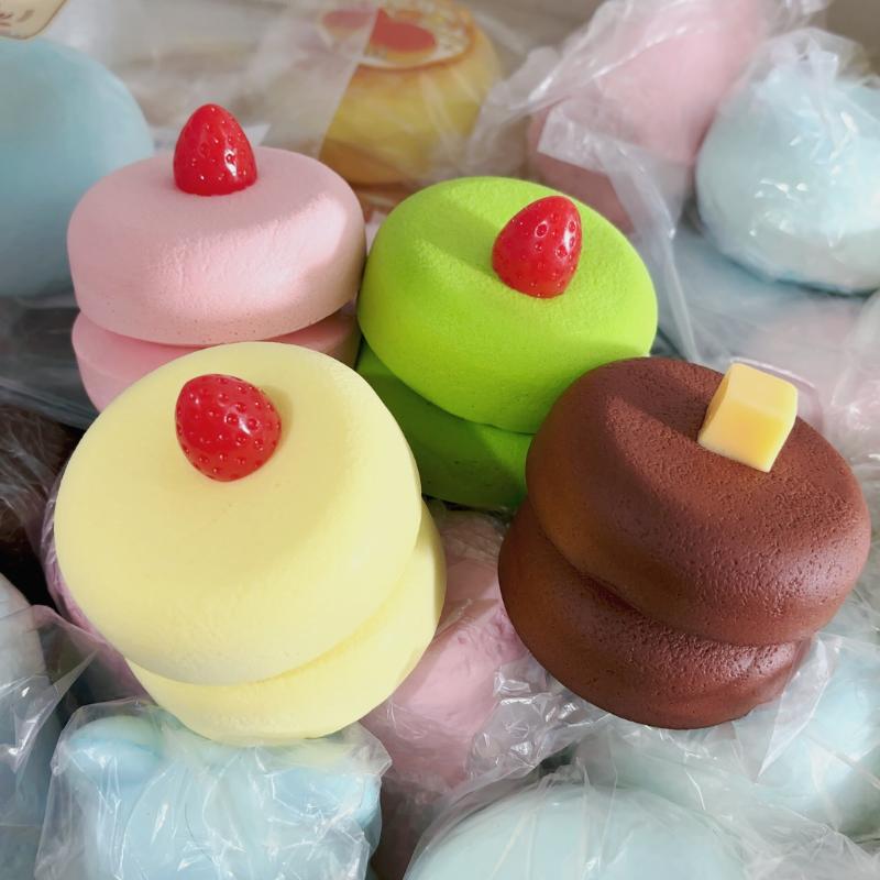 Simulated Cake Slow Rising Squeeze Toy Stress Relief Soft Sensory Fidget Toy for Kids Birthday Goodie Bag Fillers