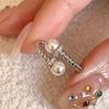 Li Luo Vintage Gold Gebürsteter 925 Sterling Silber Verstellbarer Damenring