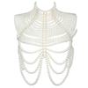 Pearl Shoulder Chain Multilayered Fashion Jewelry Body Chain Women Sexy Pearl Chest Chain