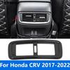 Rear Seat Air Condition Vent Outlet Cover Trim For Honda CR-V CRV 2017- Carbon Fiber Accessories Car Styling