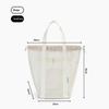 Strandtasche 1 Stück Große Kapazität Netz-Tragetasche Ideal für Sommer-Kosmetik und Waschzeug-Aufbewahrung