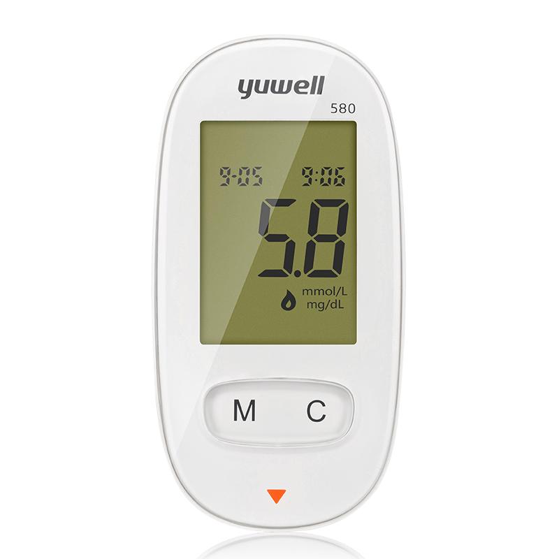 YUWELL 580 Blutzuckmessgerät Diabetes Glukometer Teststreifen Glukosemessgerät Diabetes Zubehör Blutzuckmessgerät
